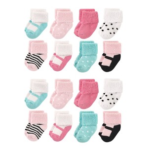 Luvable Friends Baby Cotton Rich Terry Socks 16-Pack - 1 of 3