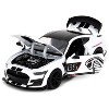 2020 Ford Mustang Shelby GT500 #65 White w/Black Top & Stripes Ford Performance "Bigtime Muscle" 1/24 Diecast Model Car by Jada - 2 of 4