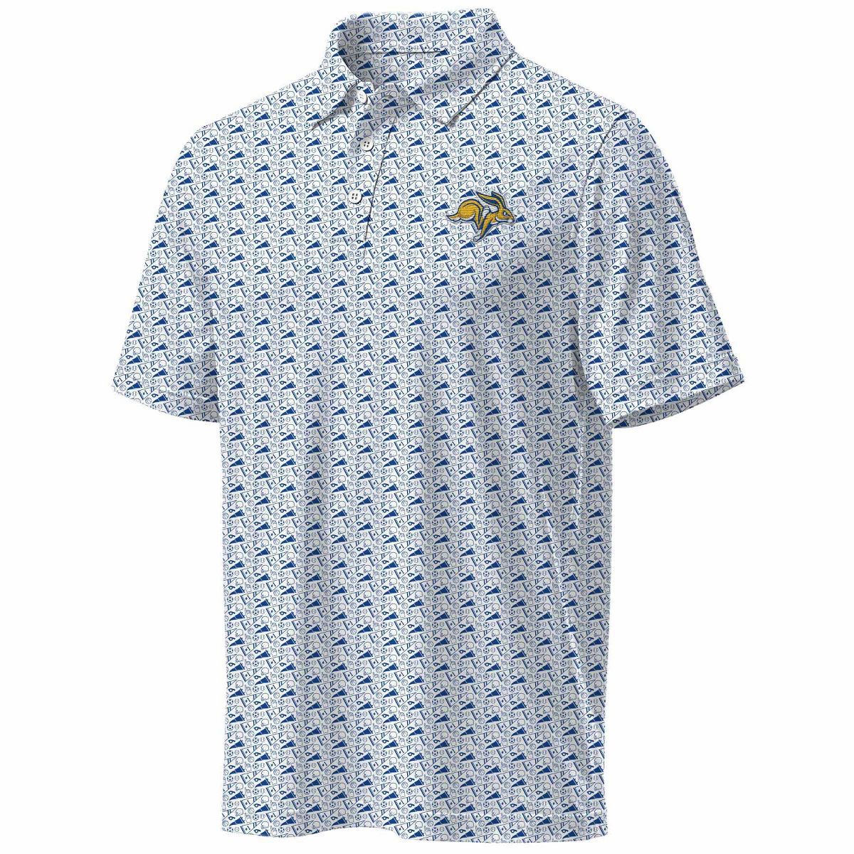 NCAA South Dakota State Jackrabbits Men's All Over Polo Shirt