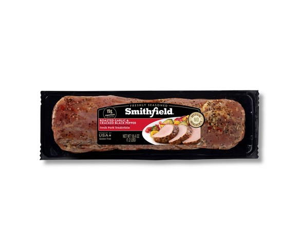 Smithfield Roasted Garlic & Cracked Black Pepper Pork Tenderloin - 18.4oz