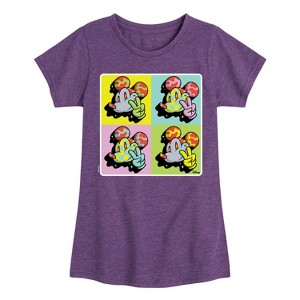 Girls' - Disney - Mickey Mouse Fitted Short Sleeve Graphic T-Shirt - 1 of 3