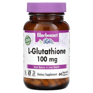 Bluebonnet Nutrition L-Glutathione, 100 mg, 60 Vegetable Capsules - 1 of 4