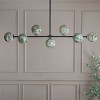 Melesa 7 Light 53" Chandelier - CHA3000 - Black/Multi - Safavieh - 3 of 4