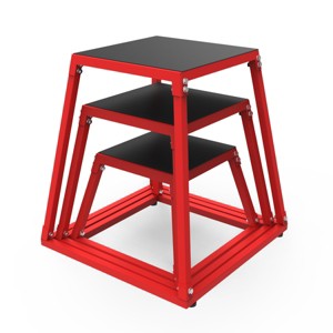 Plyometric Jumping Box, Steel Plyo Box for Exercise, Metal Exercise Step Up Box with Anti-Slip Surface for Home Gym Training - 1 of 4
