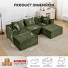Cloud Modular Sectional Sofa,Modern Upholstered Couches, Comfort U/L Shaped Sofa,Deep Seat Corner Couch for Living Room - 2 of 4