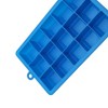 Unique Bargains 15-Cavity Small Square Ice Tray with Lid Hand Wash Only Silicone 7.87"x4.72"x1.30" 1 Pc - 3 of 3
