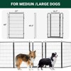 GustoWave Dog Playpen 8 Panels 40" Rust-Resistant Pet Fence Heavy Duty Puppy Exercise Pen, Metal Pet Fence for Indoor & Outdoor - 2 of 4