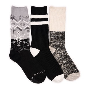 MUK LUKS Women's 3 Pack Boot Socks - 1 of 2