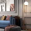 Costway 67'' Frosted Glass Globe Floor Lamp w/ 9W LED Bulb for Living Room Bedroom Office - 2 of 4