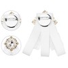 Elerevyo Women's Bowknot Brooch Lace Elegant Ribbon Bow Tie Brooches Collar Pin 1 PCS - 3 of 4