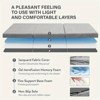 Vipbear 3/4-Inch Size Tri Folding Memory Foam Mattress Topper with Breathable & Washable Cover, Portable and Foldable Mattress for Floor - 3 of 4