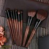 Professional Bamboo Makeup Brush Set with Case, Natural Hair Cosmetic Brushes, Luxury Sable Makeup Tools. - 2 of 4