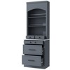 PDTEND 83.7 in.H Modern Kitchen Pantry with Faux Marble Top,  5 Storage Drawers and Adjustable Shelf - 2 of 4