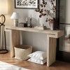 60"  Farmhouse Rustic Console Table with Distressed Wood Finish & Wide Chunky Legs for Entryway or Living Room-Baofuwish - 2 of 4