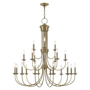 Livex Lighting Estate 21 - Light Chandelier in  Antique Brass - 1 of 4