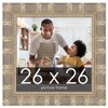 PosterPalooza | 26x26 Wide Bamboo Picture Frame, UV Acrylic, 4 Finishes - Brown, Black, Silver, and Natural - 2 of 4