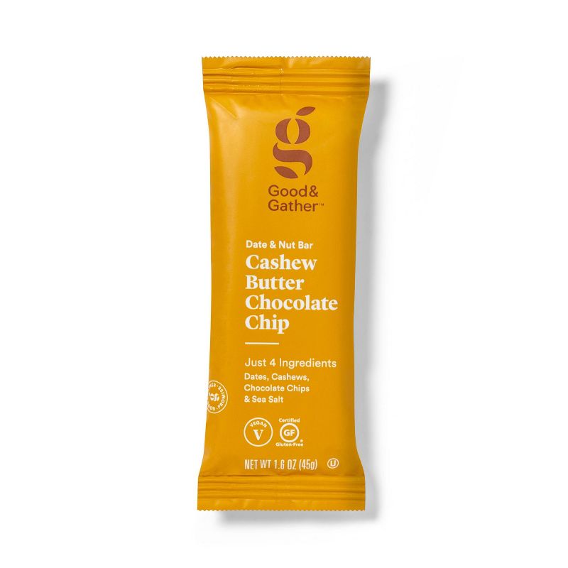 Cashew Butter Chocolate Chip Nutrition Bars - 5ct - Good & Gather&#8482;, 4 of 8