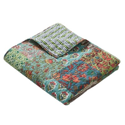 Greenland Home Fashions Jasmin Luxurious Ultra Soft Cotton Throw Blanket Jade 50" x 60"