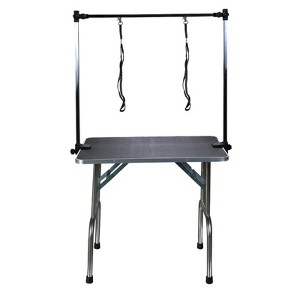 FURNIinspire Pet Grooming Tools Foldable Pet Grooming Table for Pet Large Dogs and Cats with Adjustable, Bathing Station, Black, 107"*34.1"*94" - 1 of 4