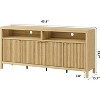 Coucheta 65.8 Inch Fluted Sideboard Cabinet with 4 Doors & 2 Drawers, Modern Storage Cabinet for Dining Room, Living Room, Entryway - 2 of 4