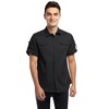Men's Casual Outdoor Tab Sleeve Button Down Solid Color Cotton Cargo Shirt - 3 of 4