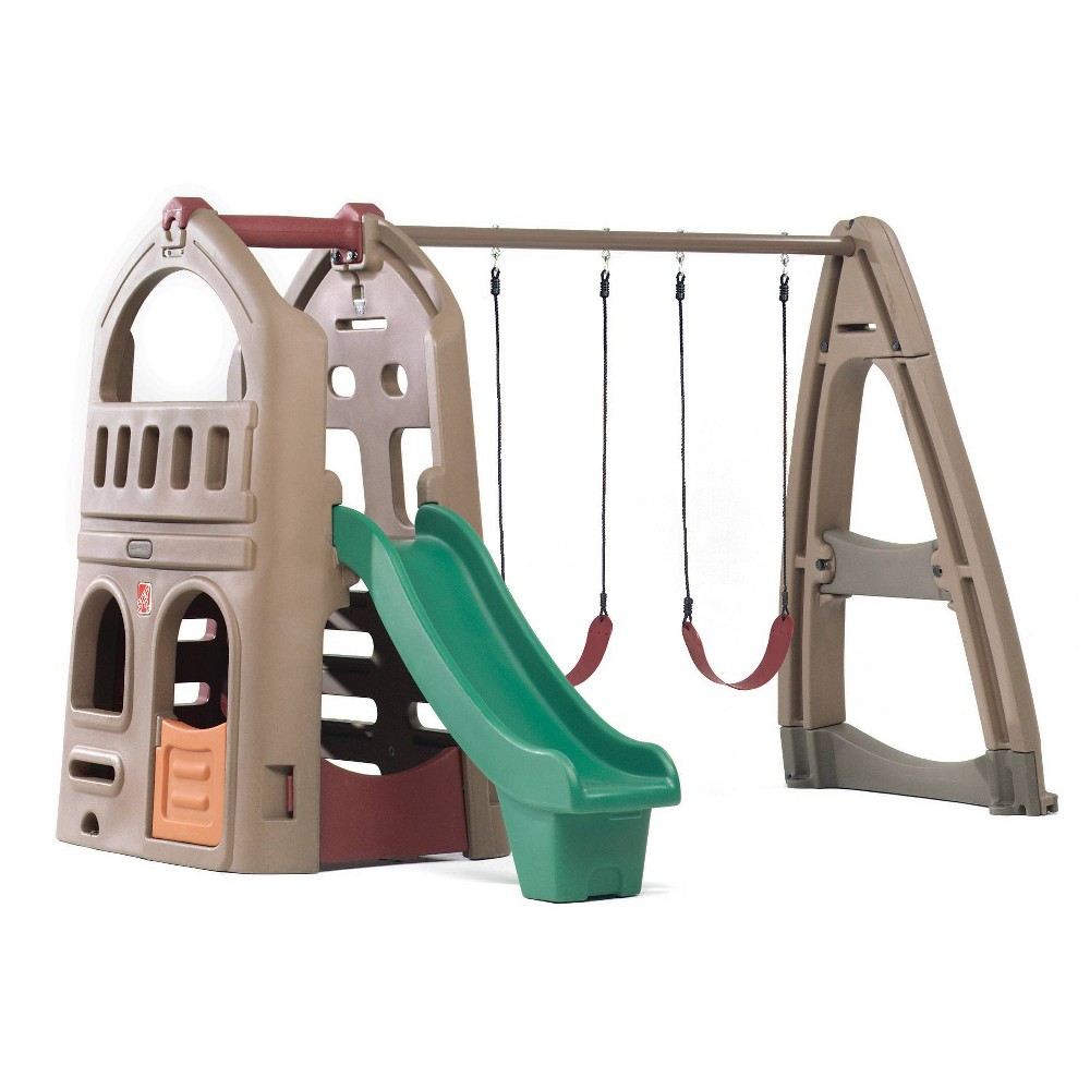 UPC 733538754397 product image for Step2 Naturally Playful Playhouse with Slide & Swing | upcitemdb.com