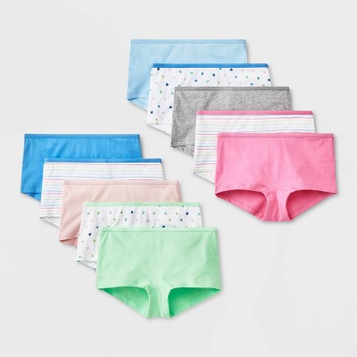 Girls' 10pk Cotton Bikini Underwear - Cat & Jack™ 14 : Target