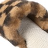 Women's Open Toe House Slippers Cross Band Fuzzy Indoor Slip On Bedroom Home Shoes - 2 of 4