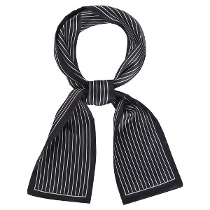 Allegra K Women's Fasion Stripe Skinny Ribbon Scarves Neck Wraps Neckerchief Hairband - 1 of 4