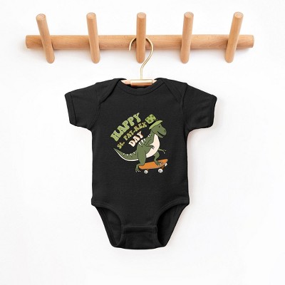The Juniper Shop Happy St. Pat-Rex Day Baby Bodysuit