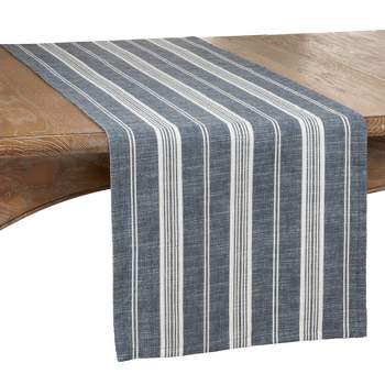 Saro Lifestyle Long Table Runner With Striped Design