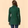 INSPIRE CHIC Women's Christmas Peter Pan Collar Double Breasted Long Trench Winter Pea Coat - 4 of 4