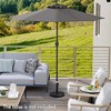 Tangkula Outdoor Patio Umbrella Modern Table Umbrella w/8 Heavy Duty Ribs Sun-proof - 2 of 4