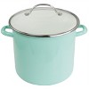 Gibson 8 Quart Dual Stock Pot and Steamer Set in Aqua - 3 of 4