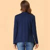 INSPIRE CHIC Women's Long Sleeves Open Front Asymmetric Hem Lightweight Cardigan - 4 of 4