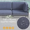 LayinSun 8-Piece Large Outdoor Modular L-Shaped Sectional Set with Coffee Table - 3 of 4