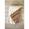 Gigi Rosado Brown striped pattern Fleece Throw Blanket - Deny Designs - 2 of 2
