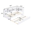 NicBex Twin Sized Daybed Morden 86.3" Daybed with Storage, Twin Day bed with Trundle and Storage Cabinets for Apartment - 2 of 4
