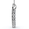 Pompeii3 2Ct TW Natural Diamond Heart Dangle Pendant 14k White Gold Necklace 18" - 3 of 4