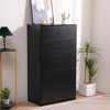 SUGIFT 5 Drawer Dresser  for Bedroom Modern Wood Chest of Drawers - 3 of 4