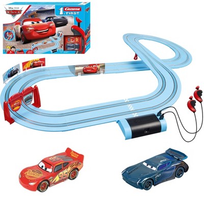 Carrera First Disney Pixar Cars Piston Cup Beginner Slot Car Racing Track Set