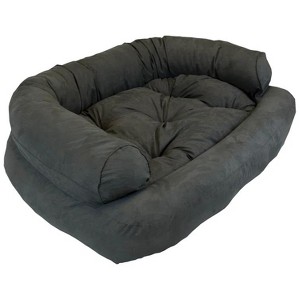 SYFERLORY Elegant Rectangle Pet Bed for Medium and Large Dogs, Durable Elevated Dog Sofa Bed, Dark grey - 1 of 1