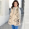 Anna-Kaci Women's Elegant Floral Embroidered Sheer Scarf with Lightweight Textured Fabric Overlay for Sophisticated Style - 3 of 4