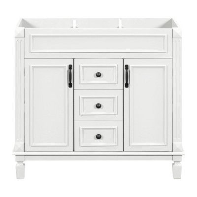 36'' Modern Bathroom Vanity Without Top Sink Combo, Freestanding Single Basin Bathroom Vanity Cabinet,white