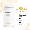 SuperSmart Vitamin D3 1000IU (25mcg) per Day - Optimal Dissolution in Olive Oil - Cholecalciferol Vitamin D3 | Non-GMO & Gluten Free - 150 Softgels - 4 of 4