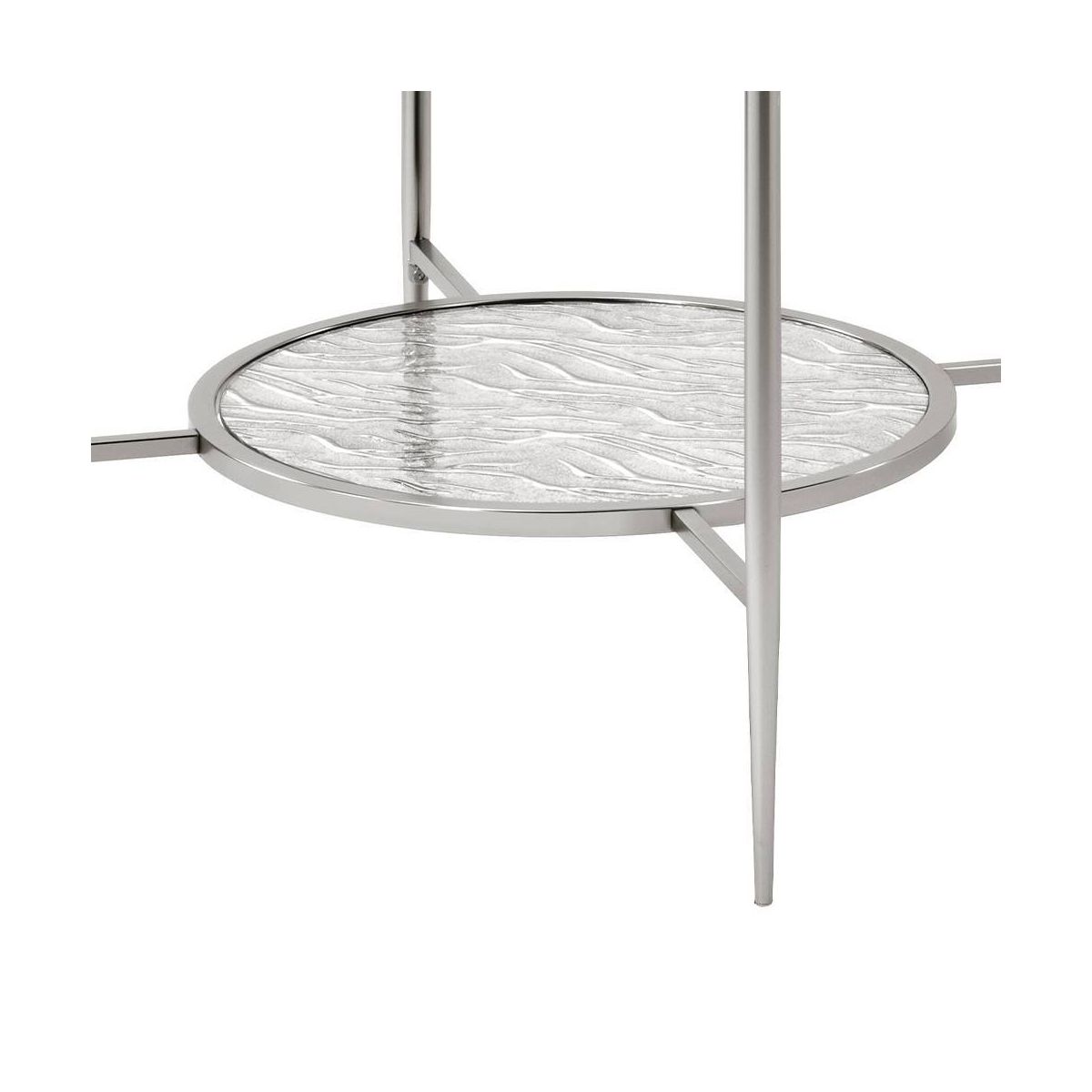 Acme Furniture Adelrik Accent Glass Table Chrome Finish - thumbnail 5