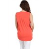 Women's Everyday Cupro Surplice Tank - Veronica M - 2 of 3
