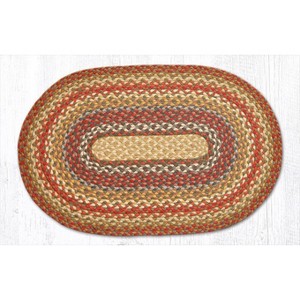 Earth Rugs Oval Braided Rug – Honey, Vanilla & Ginger Colors, Hand-Braided Jute Rugs - 1 of 1