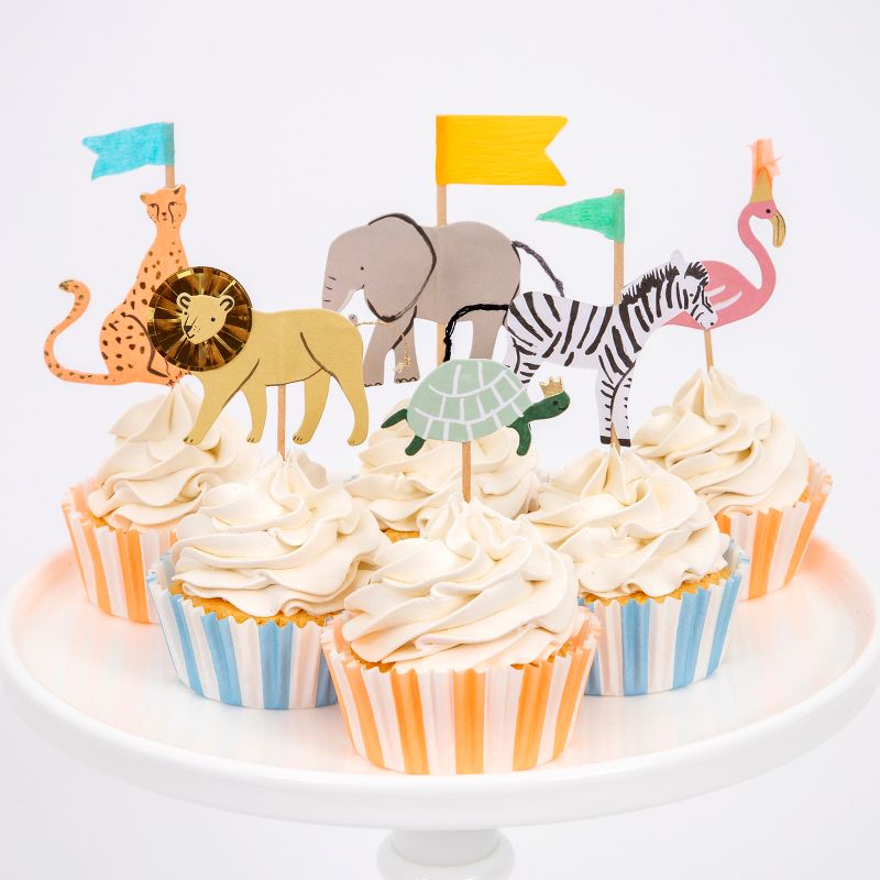 Meri Meri Safari Animals Cupcake Kit (Pack of 24), 2 of 9