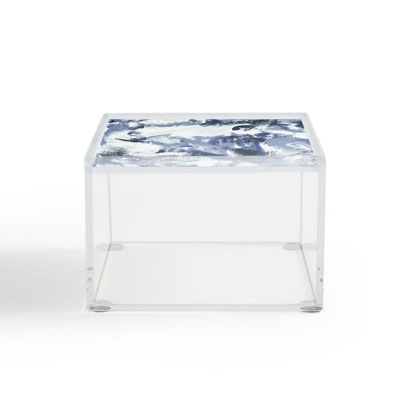 Jacqueline Maldonado Marble Mist Blue Acrylic Box - Deny Designs, 4 of 5